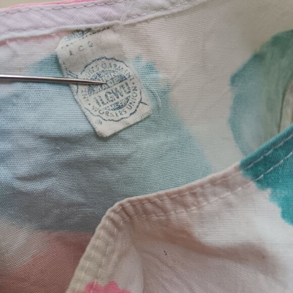 Girs 12 Vintage Dress Polka Dot Sleeveless Cotton 1950's Ruffle Hem Union Made - Picture 7 of 7